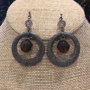 Premier Designs Hematite Plated Earrings